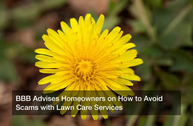 BBB Advises Homeowners on How to Avoid Scams with Lawn Care Services